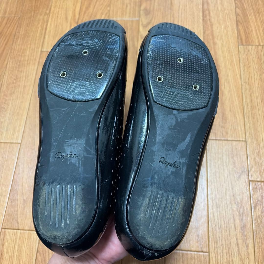 Rapha ブラック ロードバイクシューズ