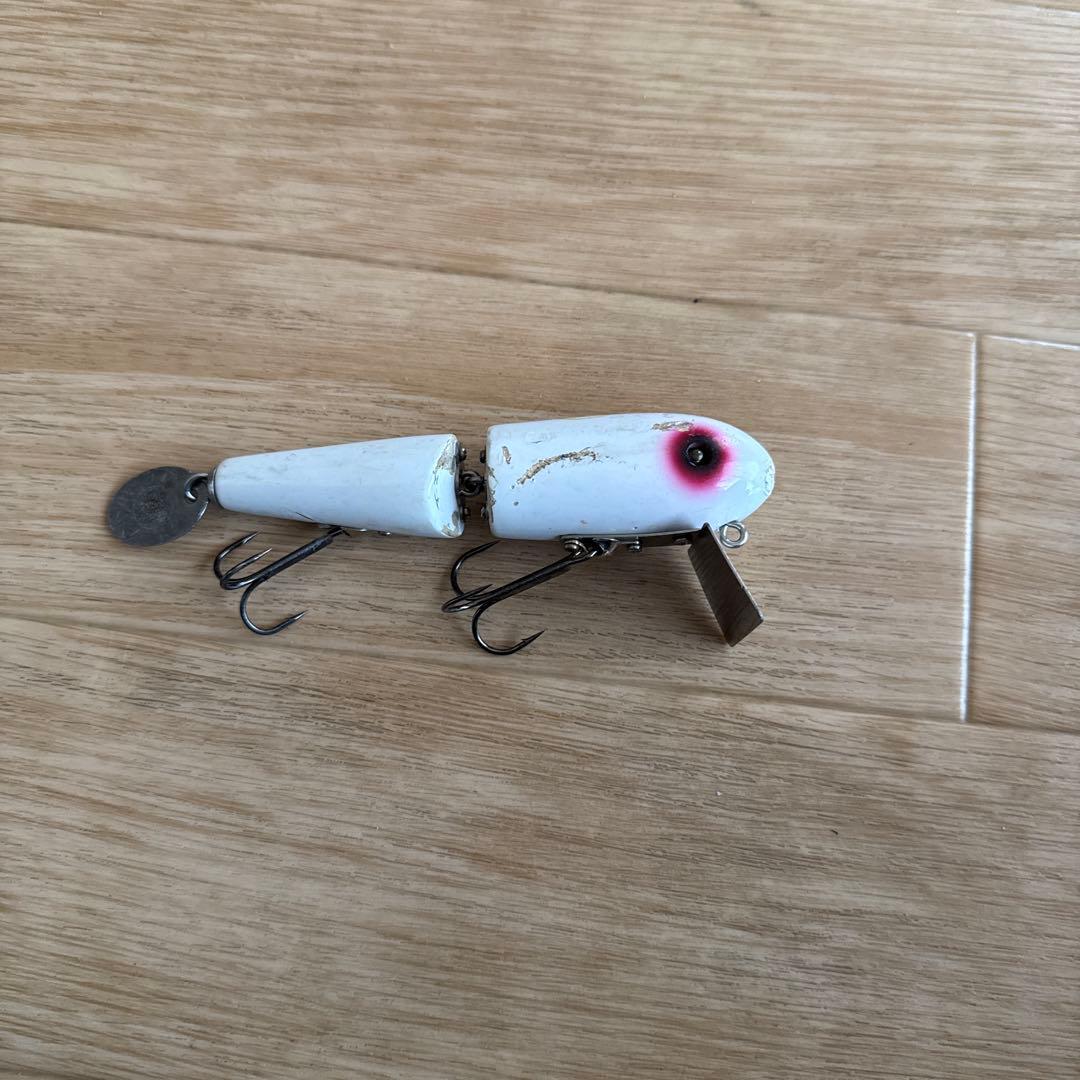ホワイト トップウォーター ルアー スピナー付き