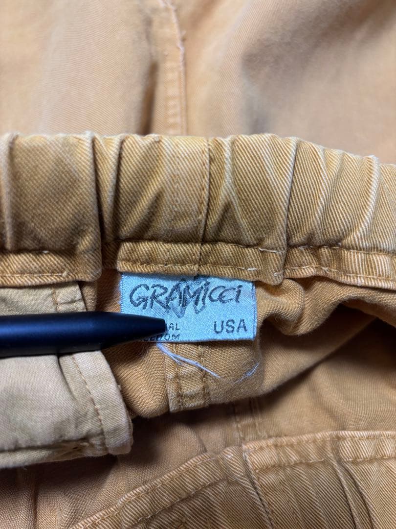GRAMICCI （グラミチ）00年代前期USA製　グラミチパンツ　イエロー