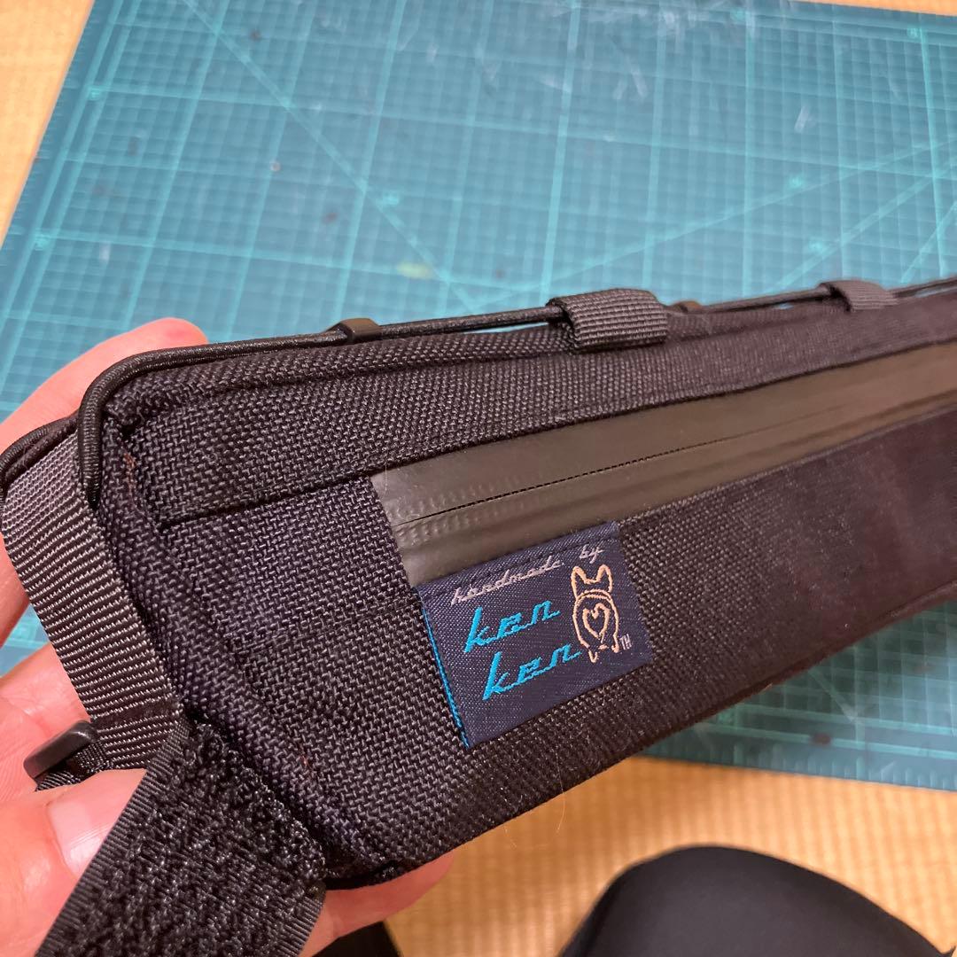 htのハンドメイドフレームバッグ+ステムポーチ