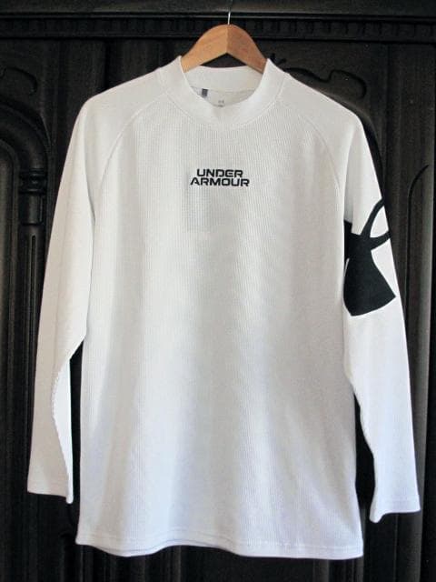 Under Armour M's Golf XL ホワイト モックネックシャツ