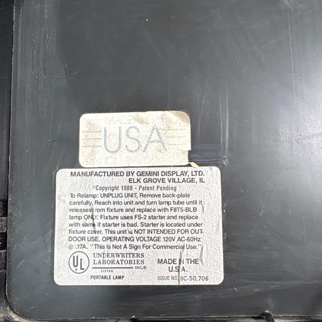 ダック・ドジャー バグス・バニー 時計付きライトボックス中古不動品