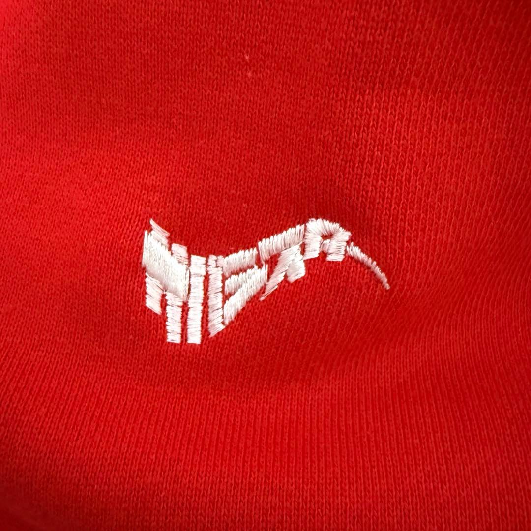 サバシスター　ロゴパーカーRED サイズXL