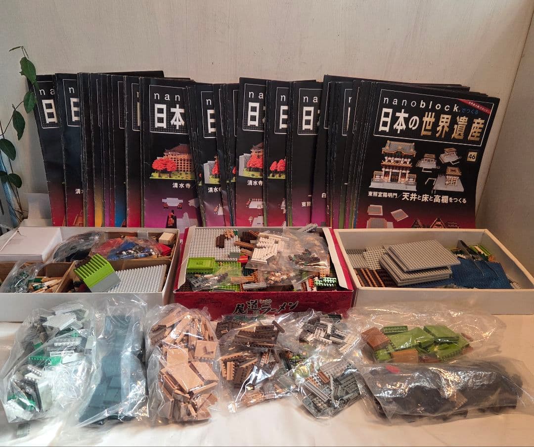 nanoblock 日本の世界遺産 1～66巻清水寺東照宮白川郷厳島神社