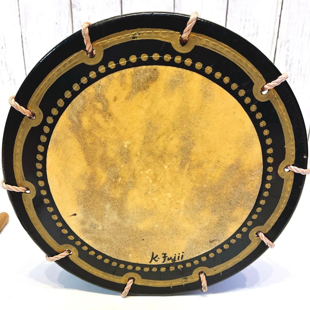 【良品】締め太鼓　30cm×15cm 打楽器　和太鼓