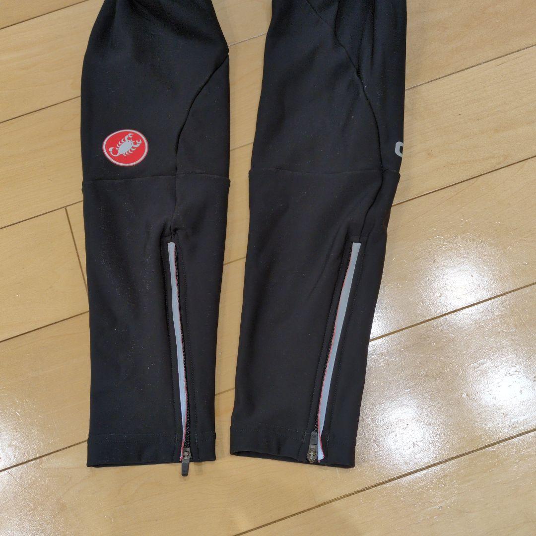 【Castelli】ENTRATA ビブタイツ L 冬用 裏起毛 6–14℃