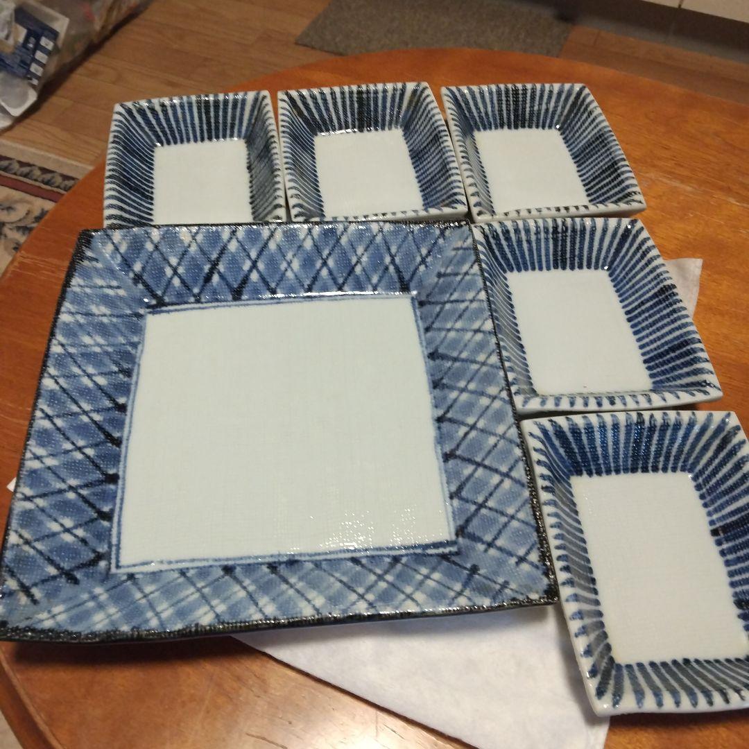 砥部焼角皿セット