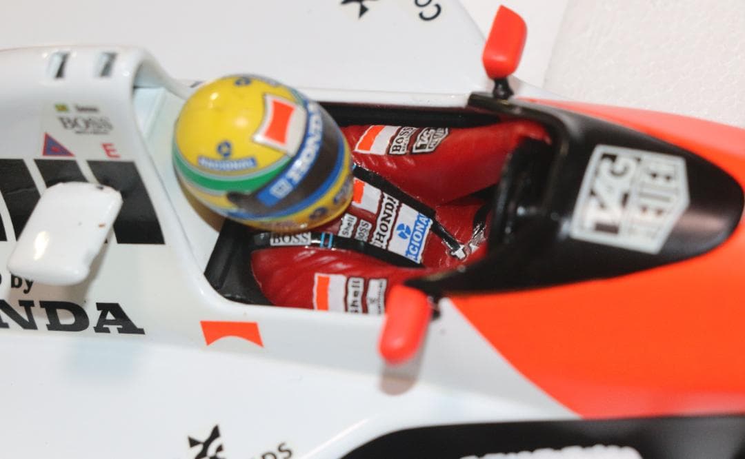 ビックスケール１／1８マクラーレン・ホンダMP4／5Ｂ　セナ・コレクション中古品