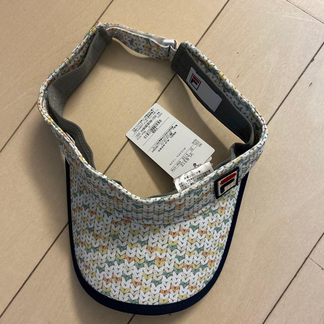 お値下げしました。フィラワンピース　L とサンバイザー