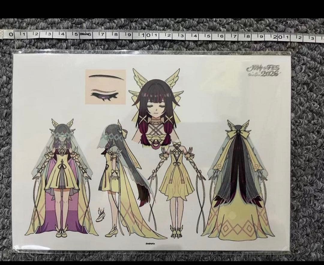 即発送　原神 fes vip 入場特典 原画 PVCデスクマット コロンビーナ