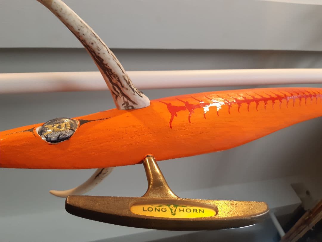 ハンドメイド(エギ&収納木箱)　Texas Longhorn