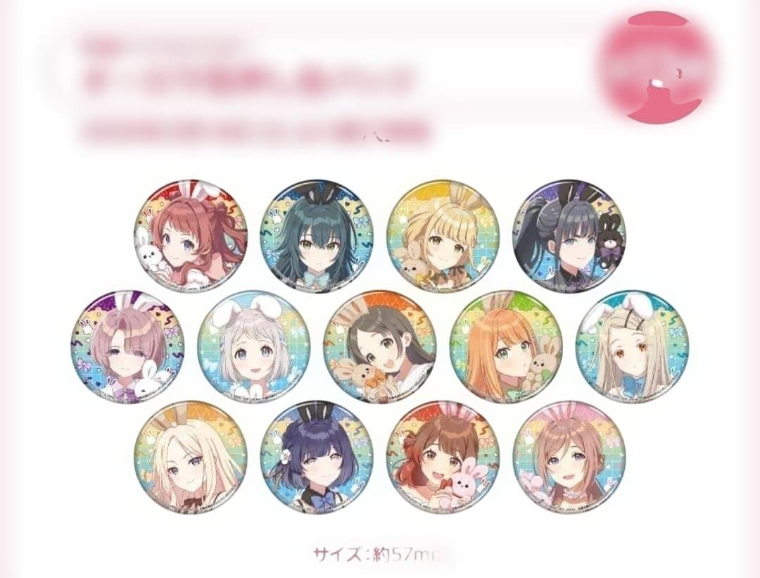 学園アイドルマスター　GiGO　オーロラ缶バッジコンプ+ノベルティコンプセット
