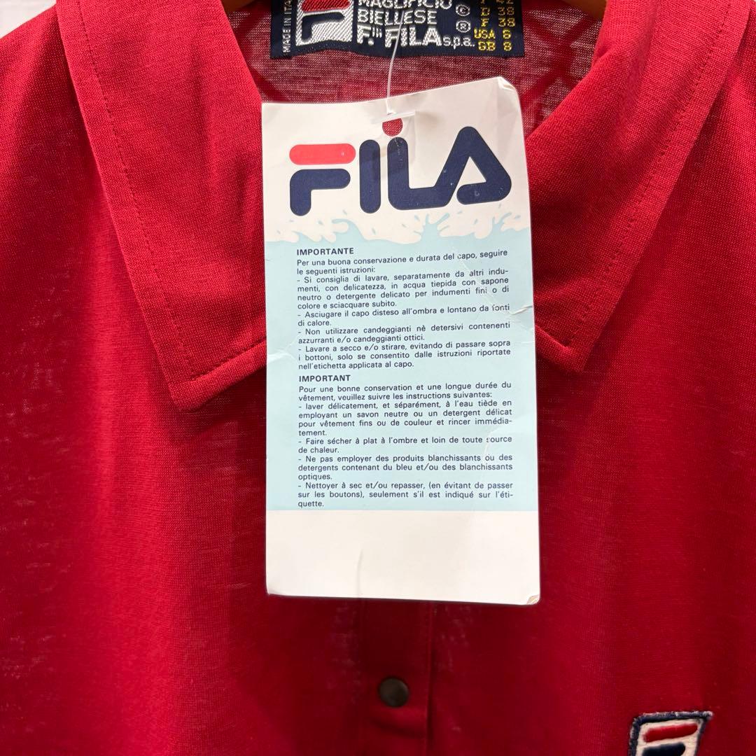 70s フィラFILA ノースリーブ　テニスウェア　デットストック　イタリア製