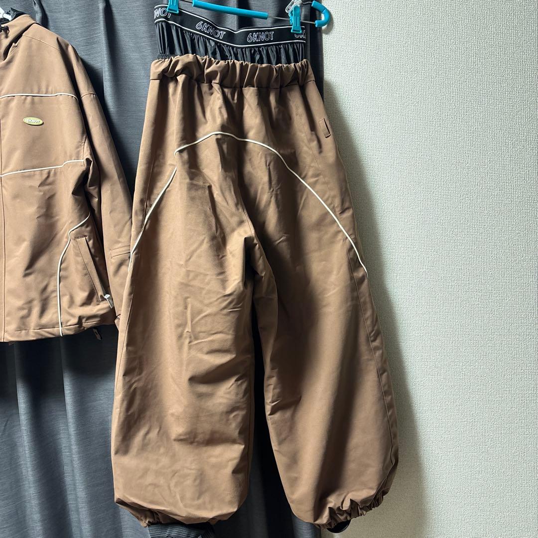 6KNOT スノボー　パンツ　Mサイズ　ブラウン　値引き相談OK！
