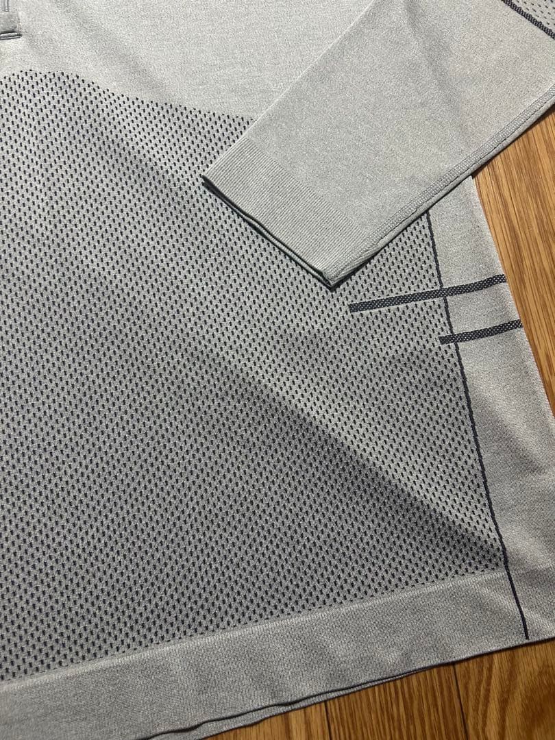 ジェイリンドバーグ　グレー ハーフジップ シャツ メンズ