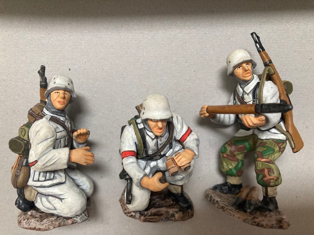 ドイツ軍 フィギュア  3体 60mm 約1/35