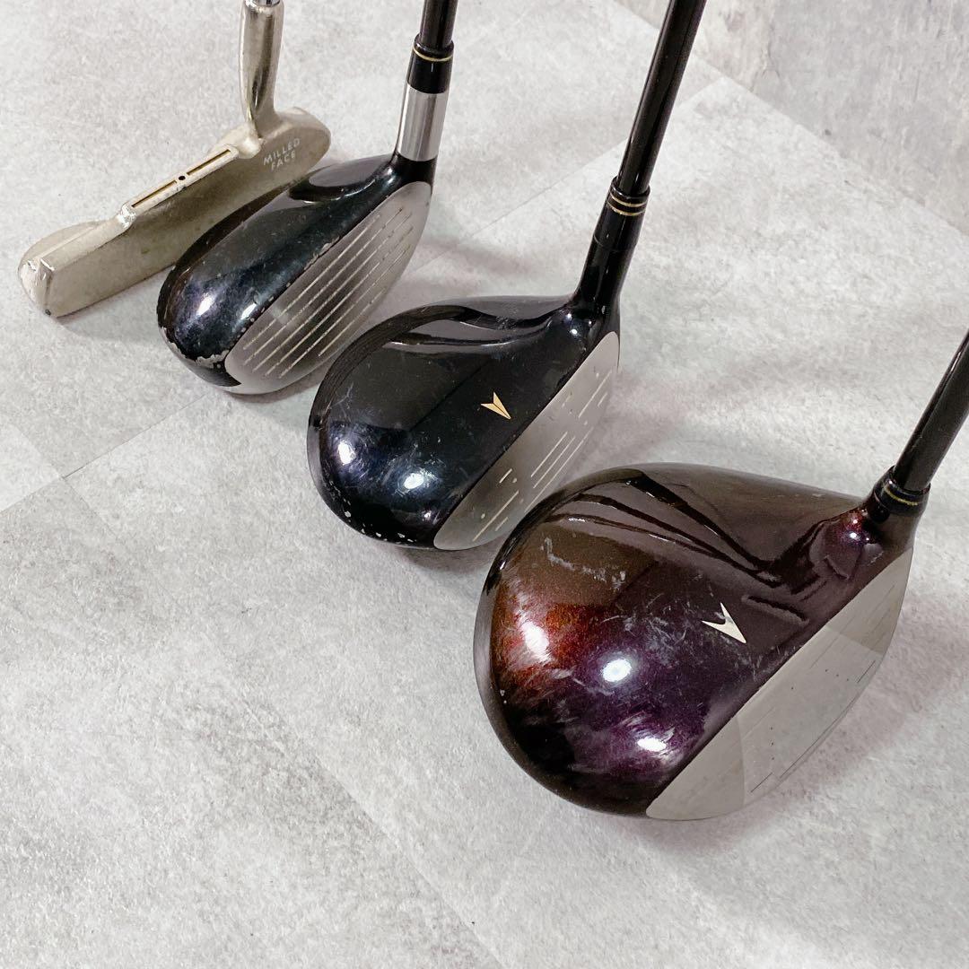 T126 ゼクシオ 他 ゴルフクラブ メンズ フルセット 13点 初心者 練習