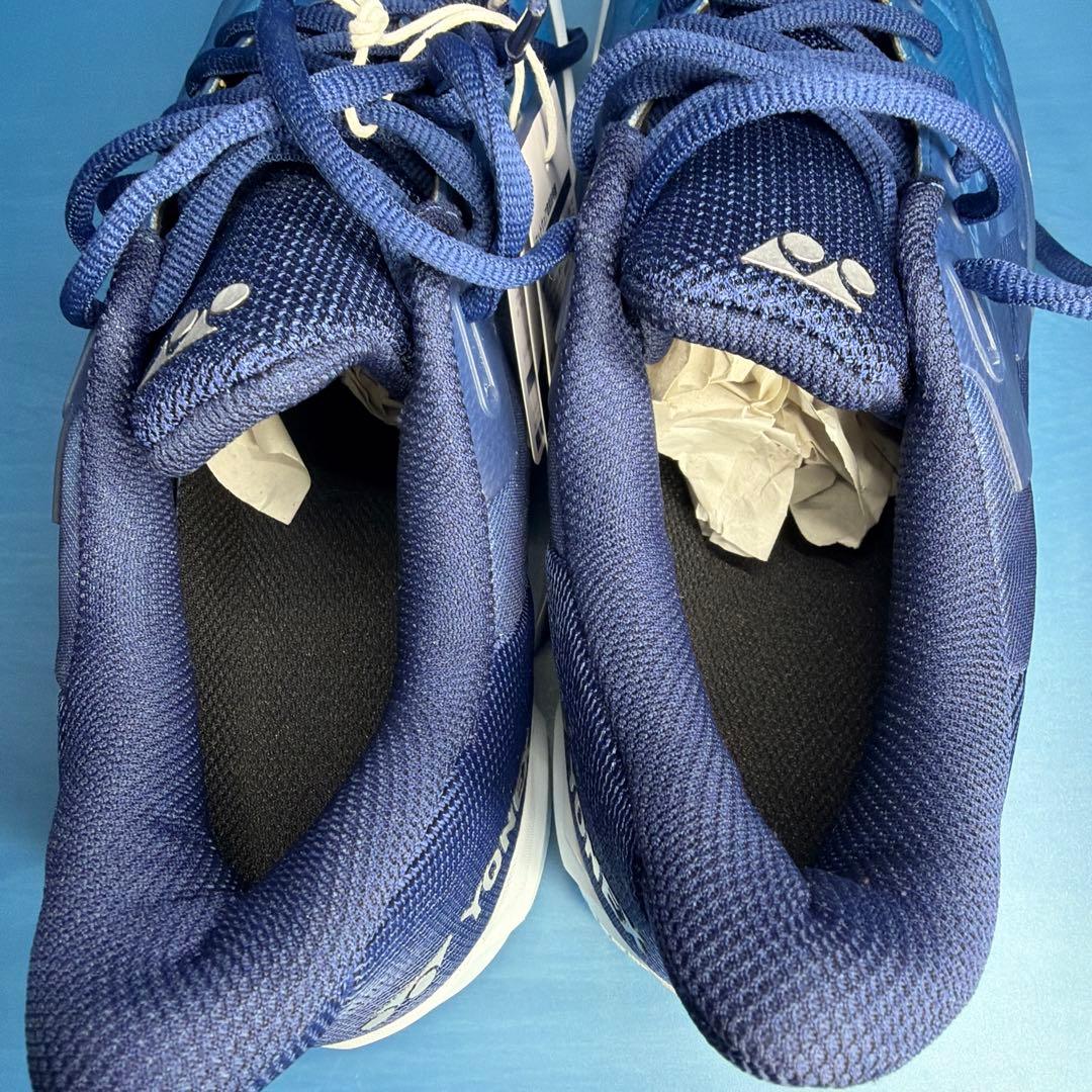 【新品タグ付き】YONEX バドミントンシューズ ブルー26.5cm