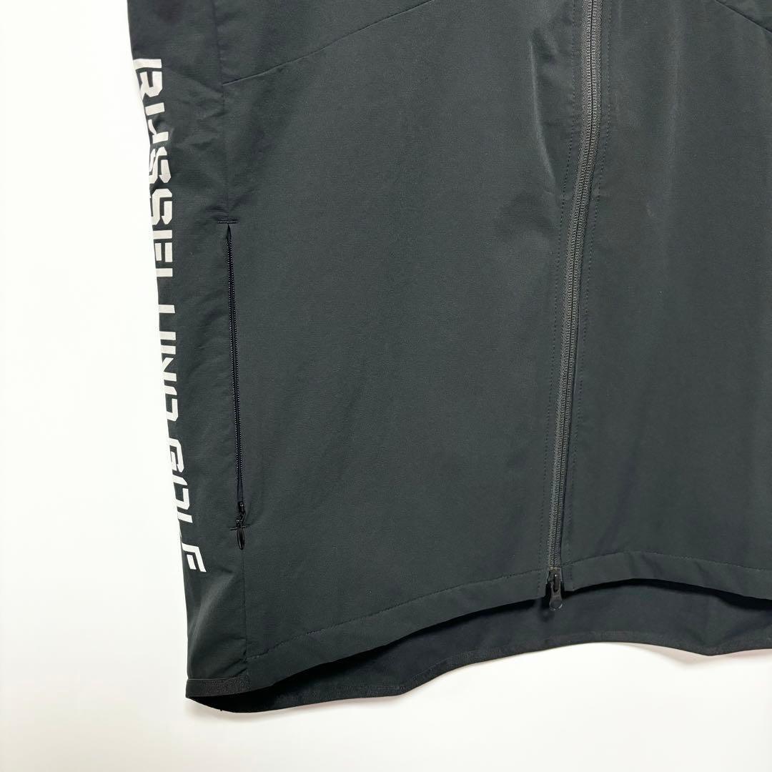 新品 ラッセルノ ゴルフ コーデュラ リップ ベスト ブラック XL 6 春夏