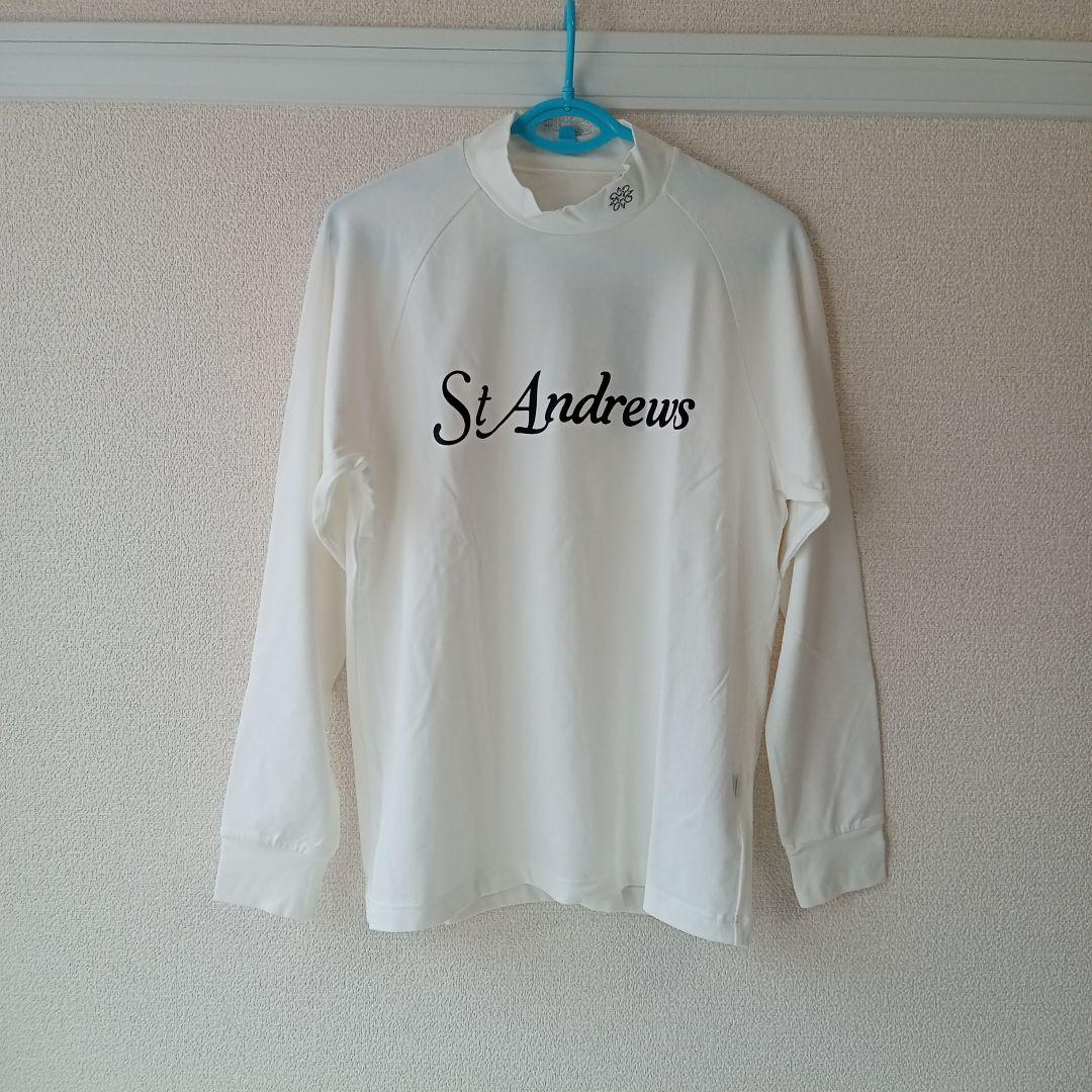 【新品】セント・アンドリュース　ベア天竺長袖ハイネックカットソー