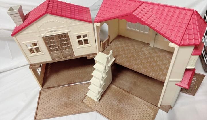 ★廃盤★レア★シルバニアファミリー   家  赤い屋根のお家　青い屋根のお家