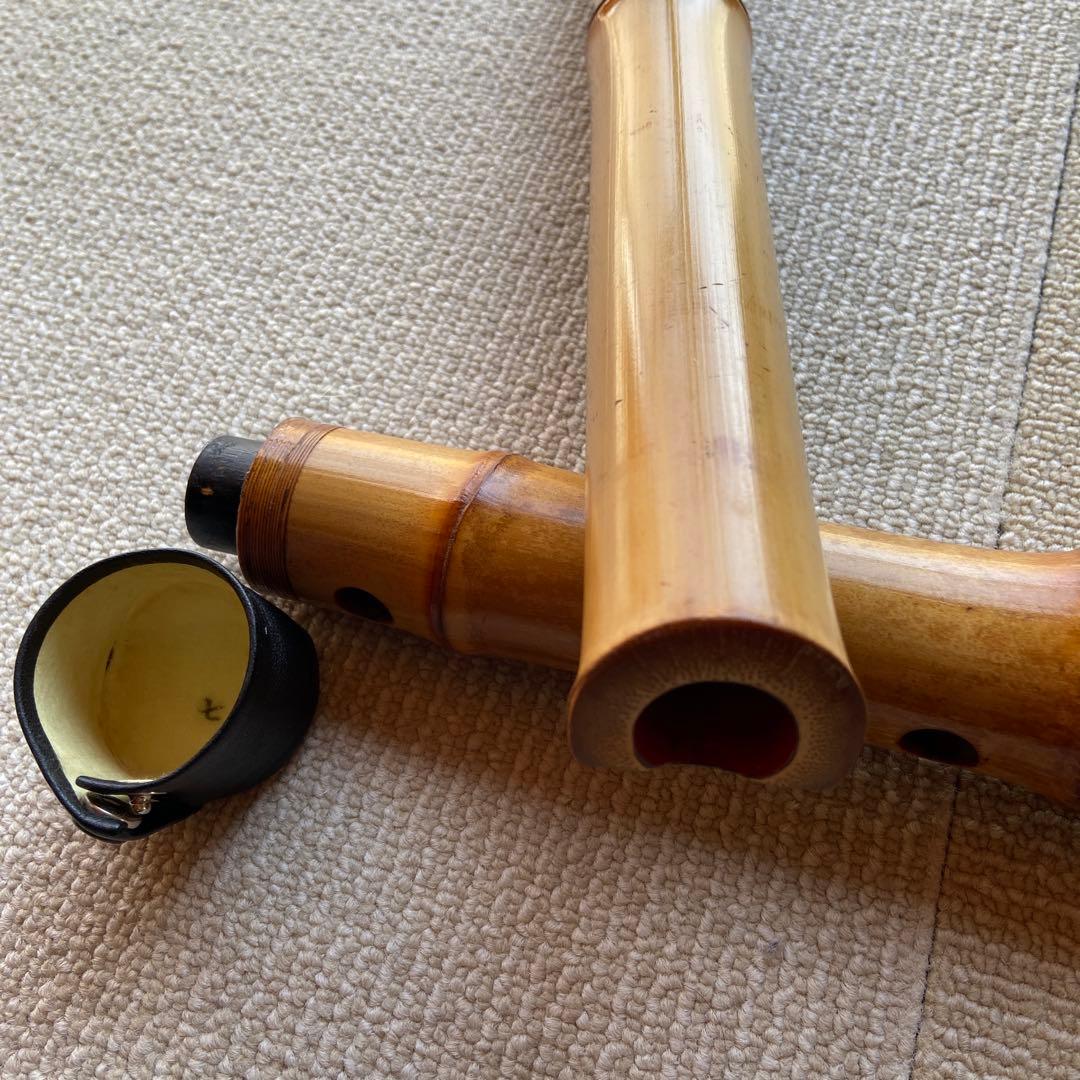 198 尺八　一尺七寸管　古京銘　名管