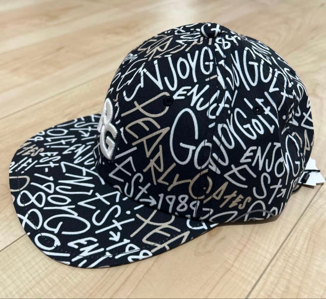 ★新品正規品 PEARLYGATES/ ストリート柄 フラットブリムキャップ