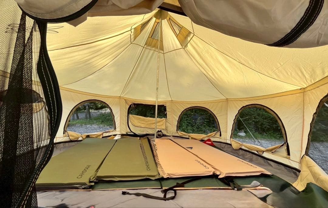 Camdoor スリーピングマット 8cm 2枚セット 美品　キャンプ