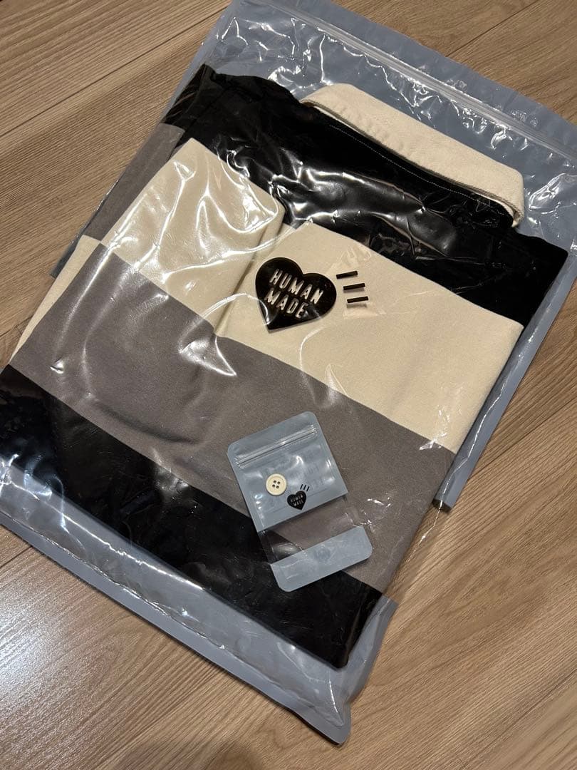 HUMAN MADE Rugby Shirt \"Black\" Lサイズ
