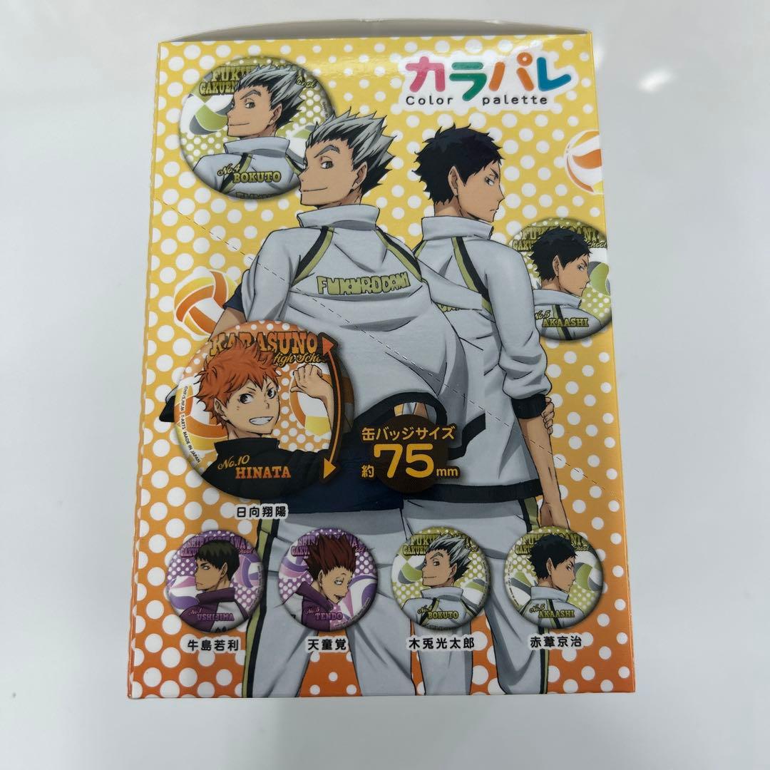 【新品未開封】ハイキュー!! カラパレ 振り向き缶バッジ 5箱（計50点）