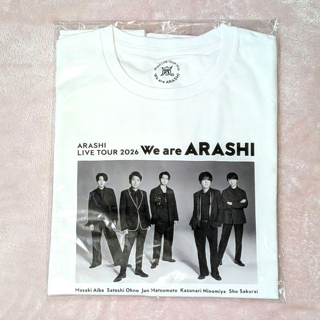 嵐 櫻井翔 二宮和也 大野智 相葉雅紀 We are ARASHI Tシャツ ②