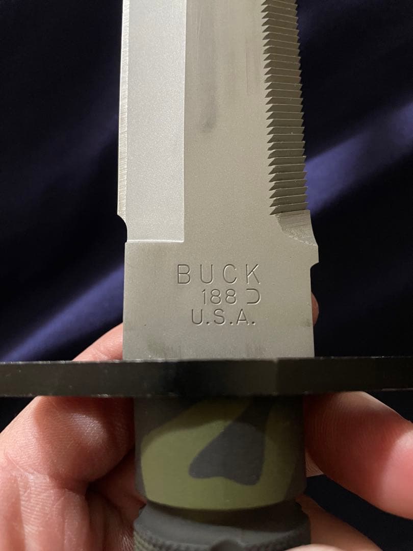 実物　BUCK188 セラコートカスタムナイフ m9 フロビス　サバイバルナイフ