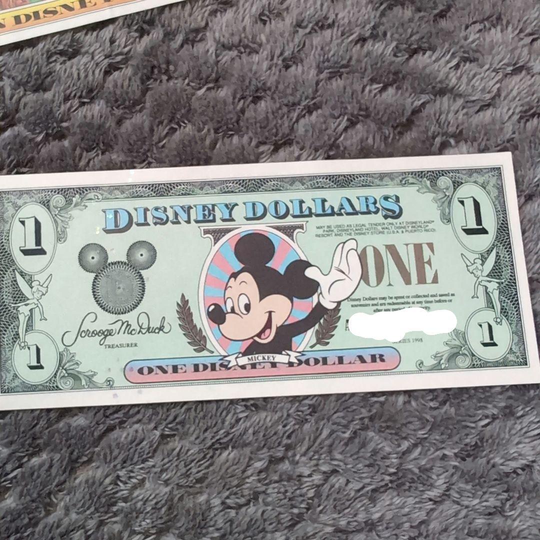 ディズニーダラーズ 1＄ 5＄10＄ 各1枚