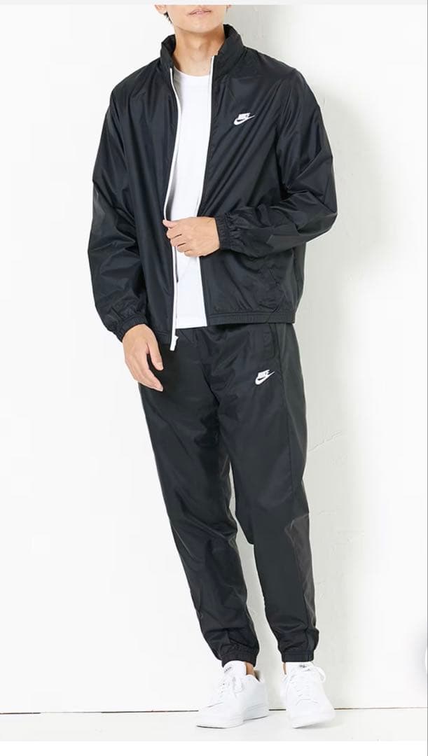 新品　ナイキ　メンズ　ウィンドブレーカー　上下セット　ブラック　裏メッシュ　XL