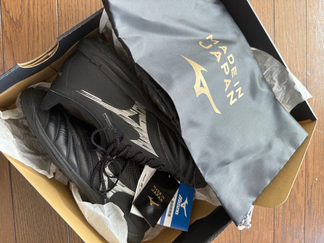 最終値引き美品MIZUNO MORELIA トレーニングシューズ ブラック日本製
