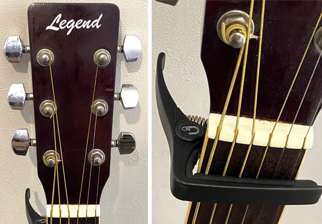 【送料込み】 Legend WG-20 N アコースティック ギター カポ付属