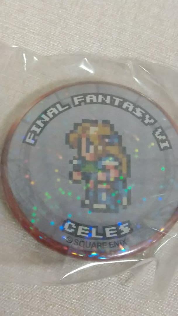 ファイナルファンタジー レコードキーパー 缶バッジ セリス FF6　ホログラム