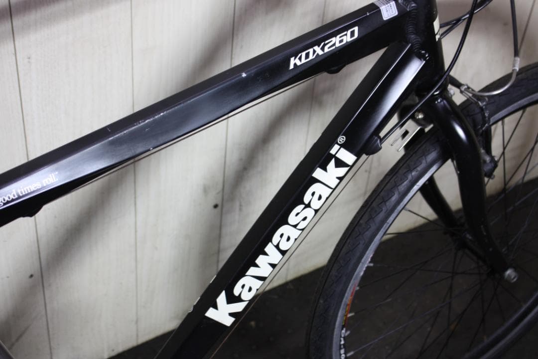 KAWASAKI KDX260 525mm アルミ 21速 26型 クロス