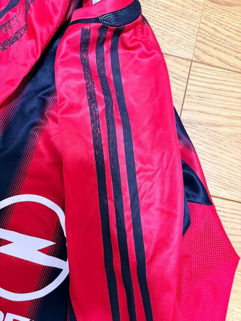 ACミラン adidas シャツ Mサイズ 赤黒