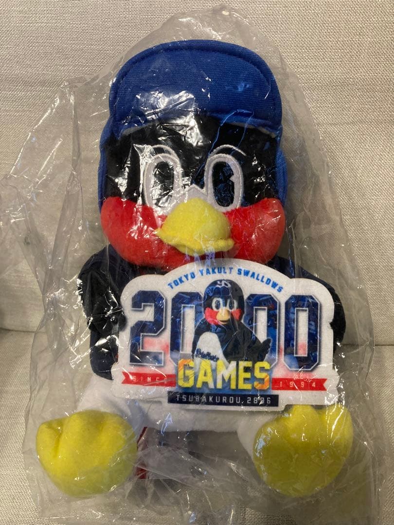 つば九郎　2000試合記念　ぬいぐるみ　東京ヤクルトスワローズ