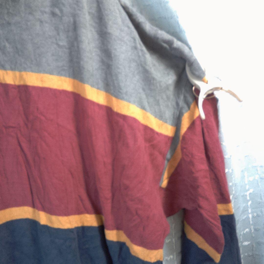 SPORTSHOP ラガーシャツ XL 古着 穴