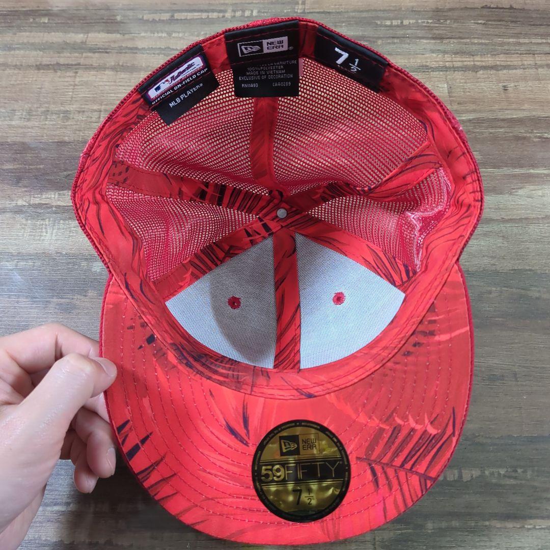 New Era Angels 59FIFTY キャップ 7 1/2 レッド
