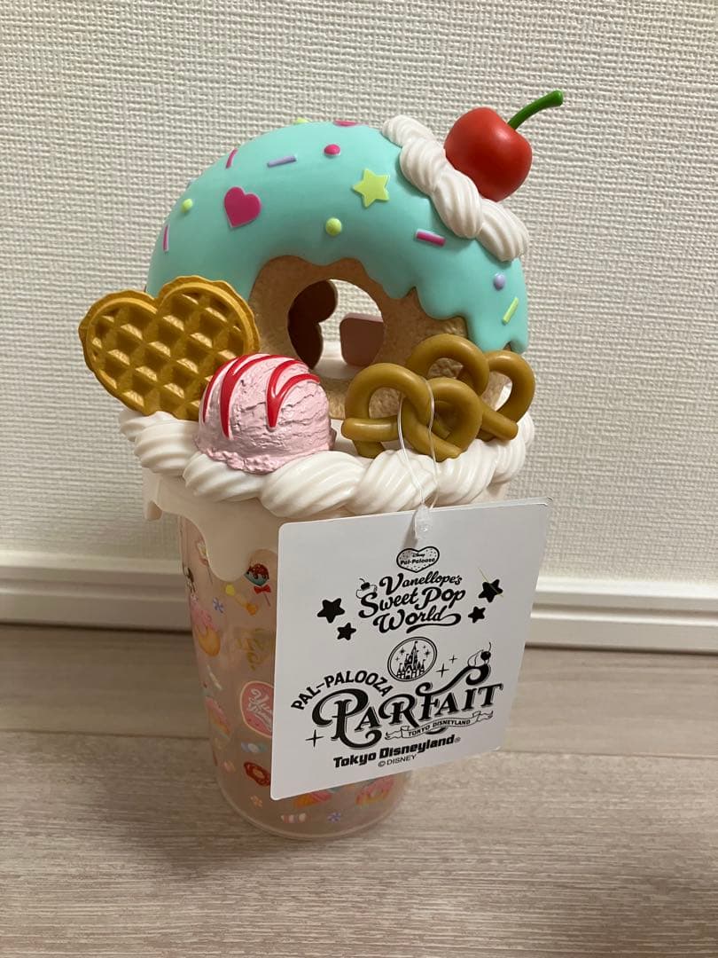 ディズニー　パルパル－ザ　ヴァネロペ　パフェカップ　ミント　ホワイト　２個セット