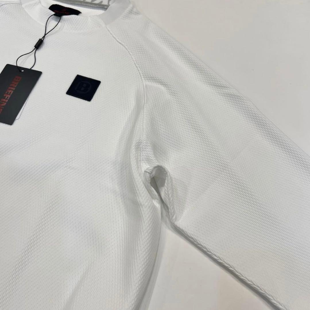 新品　BRIEFING CE MS NECK LOGO LS HIGHCK RF