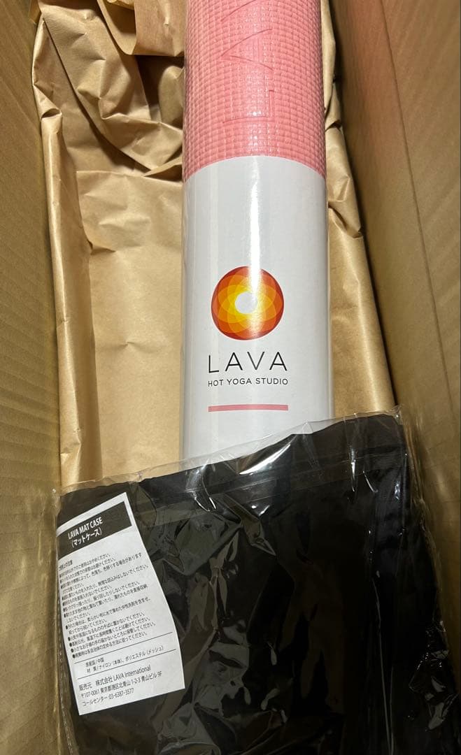 ★新品未使用未開封★ピンク LAVAヨガマット LAVA専用バッグ付き