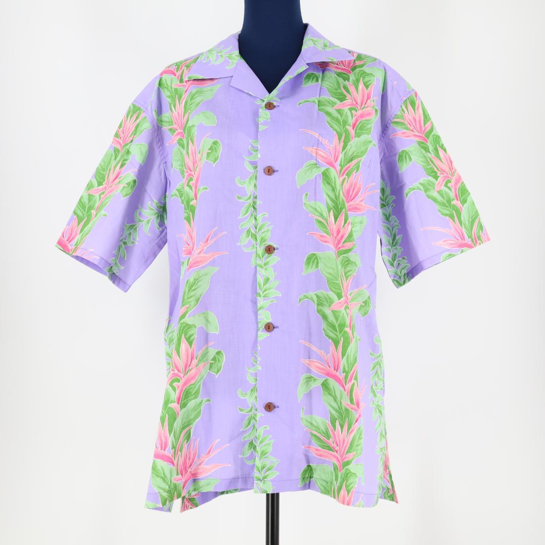 【フラダンス衣装】パープル Maunaloa ワンピース ドレス シャツ セット