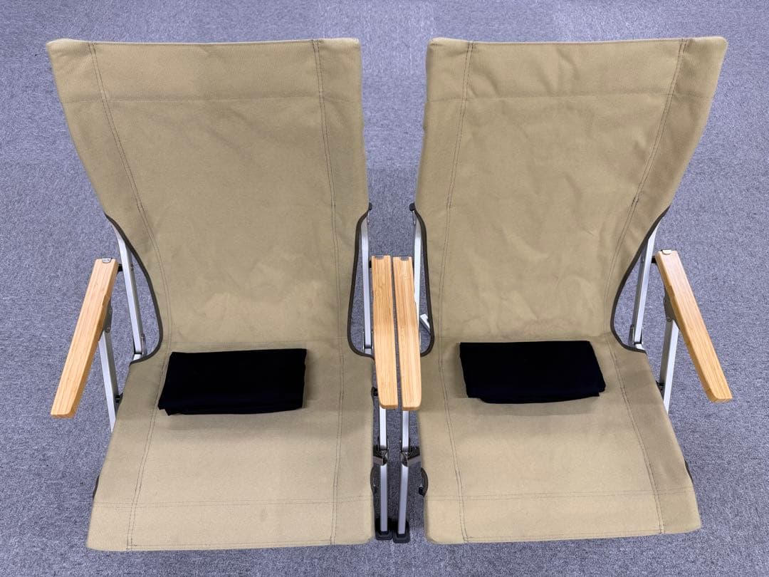  PEAK ローチェア 30 カーキ 2脚セット カバー付き