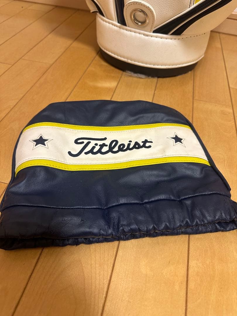 Titleist キャディバッグ ホワイト/ネイビー/イエロー