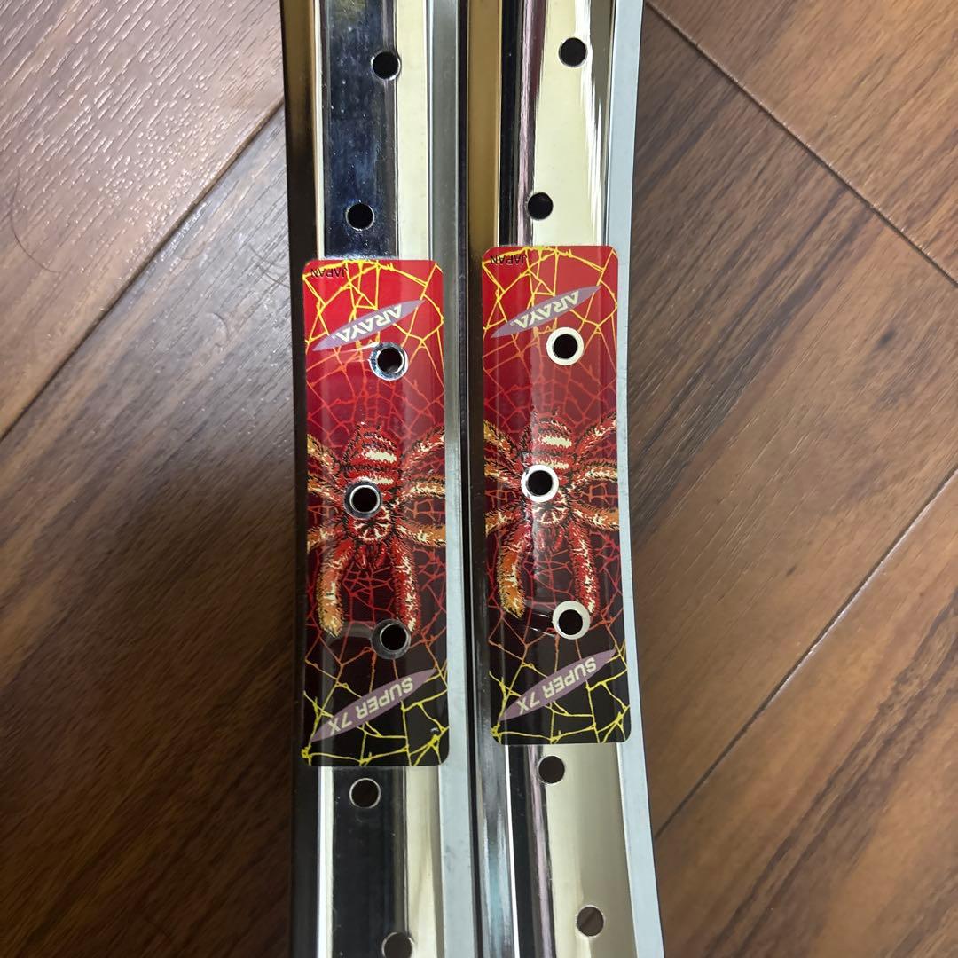 NOS ARAYA super 7X 48H メッキリム