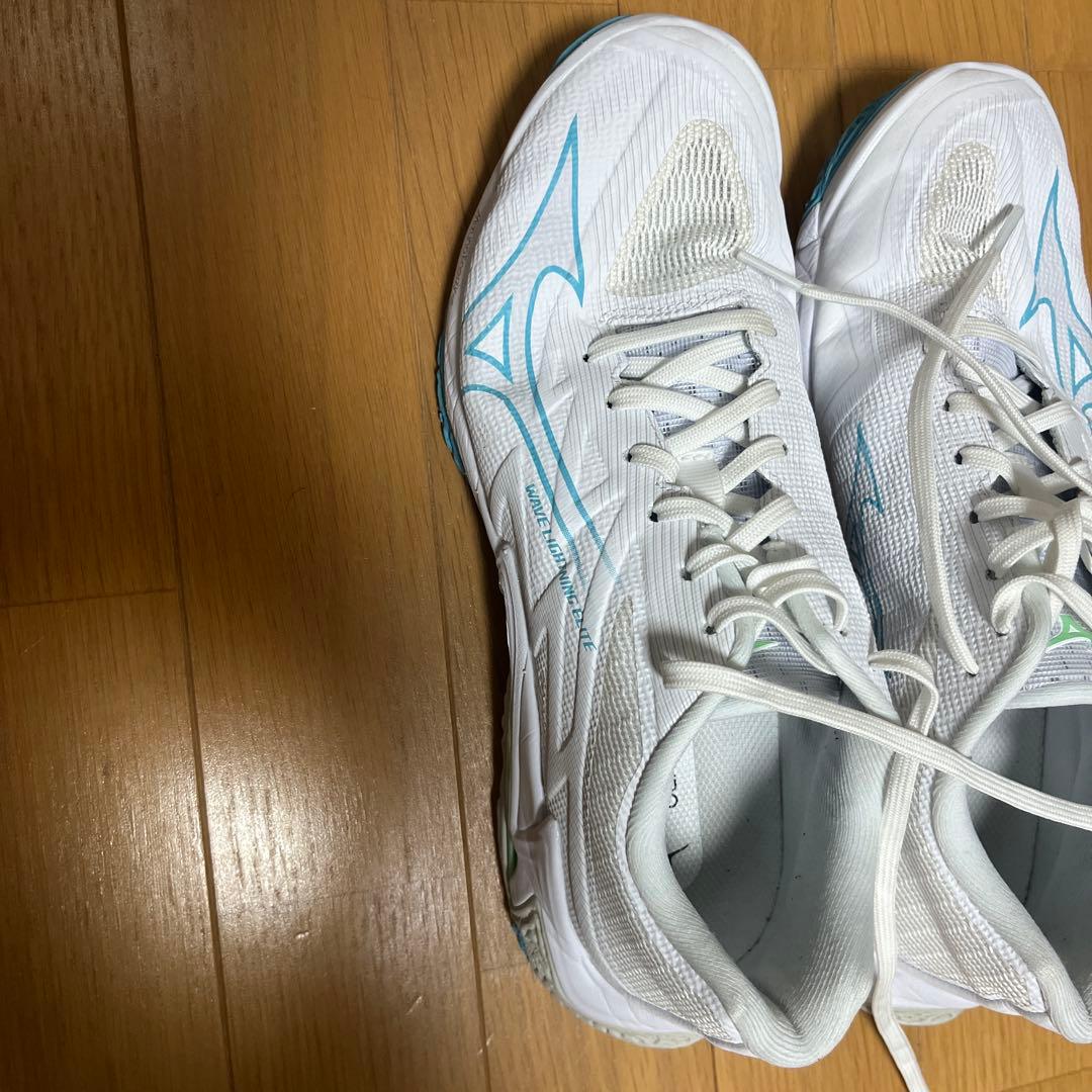 ELITE WAVE LIGHTNING ELITEバレーボールシューズ 白×緑